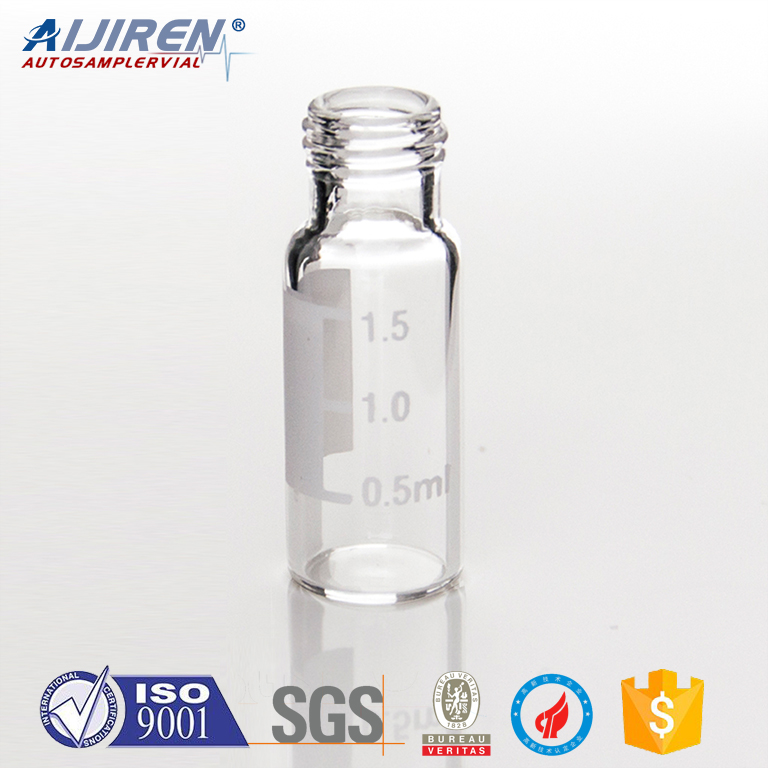 <Iso9001 9mm chromatography vials with patch for HPLC